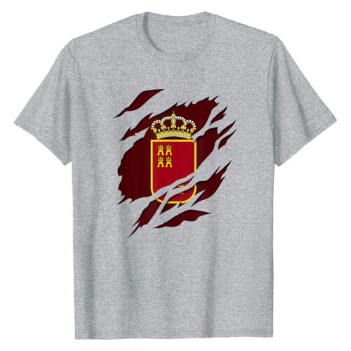 camiseta t-shirt comunidad española bandera murcia españa escudo de armas murciano