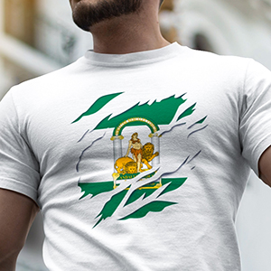 comprar en amazon camiseta bandera de andalucia diseño en ropa