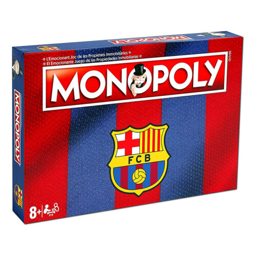 monopoly español juego propiedades inmobiliaras y negocios versión fc barcelona en cataluña