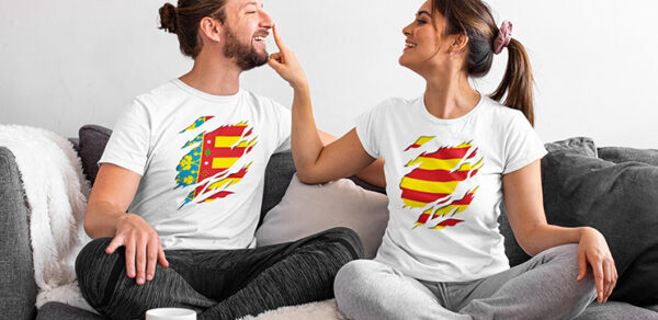 camiseta T shirt bandera cataluña señera senyera