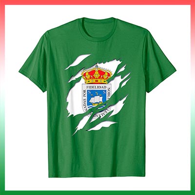 Ciudad de san sebastian donostia Escudo Efecto desgarro 3D Pais Vasco camiseta manga corta t shirt comprar en amazon