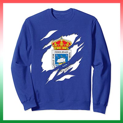 cmprar en amazon Ciudad de san sebastian donostia Escudo Efecto desgarro 3D Pais Vasco sudadera sweatshirt