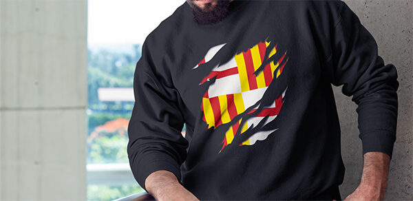 comprar en amazon bandera ciudad de barcelona cataluña sudadera manga larga sweatshirt