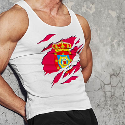 comprar en amazon bandera y escudo ciudad de ciudad real españa camiseta sin mangas tirantes tank top