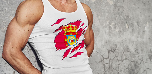 comprar en amazon bandera y escudo ciudad de ciudad real españa camiseta sin mangas tirantes tank top