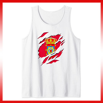 comprar en amazon bandera y escudo ciudad de ciudad real españa camiseta sin mangas tirantes tank top