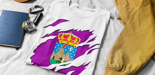 comprar en amazon bandera y escudo ciudad de guadalajara españa camiseta manga corta t shirt