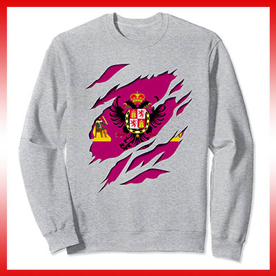 comprar en amazon bandera y escudo ciudad de toledo españa sudadera manga larga sweatshirt