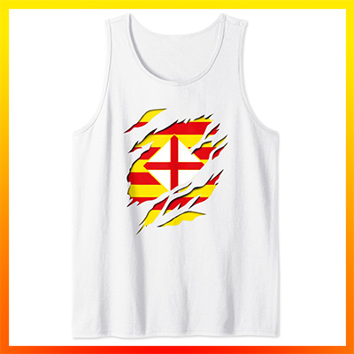 comprar online bandera y escudo provincia de barcelona españa camiseta sin mangas tirantes tank top