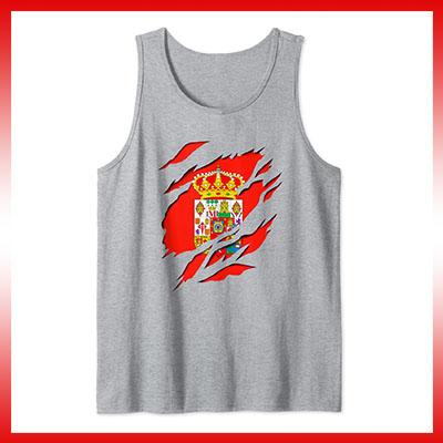 comprar en amazon bandera y escudo provincia de ciudad real camiseta sin mangas tirantes tank top