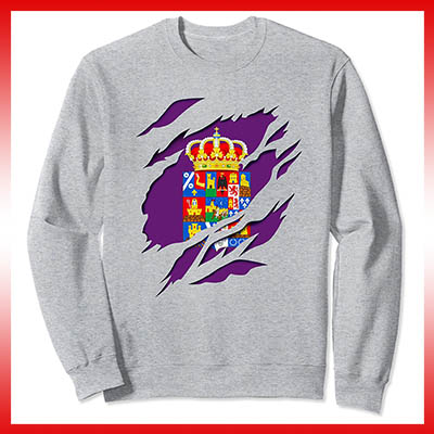 comprar en amazon bandera y escudo provincia de guadalajaraespaña sudadera manga larga sweatshirt