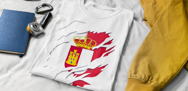 castilla la mancha camiseta t shirt bandera y escudo comprar en amazon