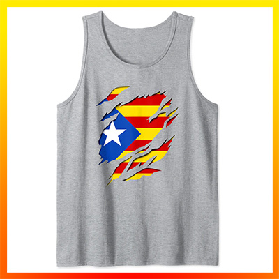 comprar online estelada blava bandera independentista catalana efecto rasgado 3d camiseta sin mangas tirantes