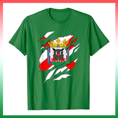 region de vitoria Escudo Efecto desgarro 3D Pais Vasco euskadi camiseta manga corta t shirt comprar en amazon