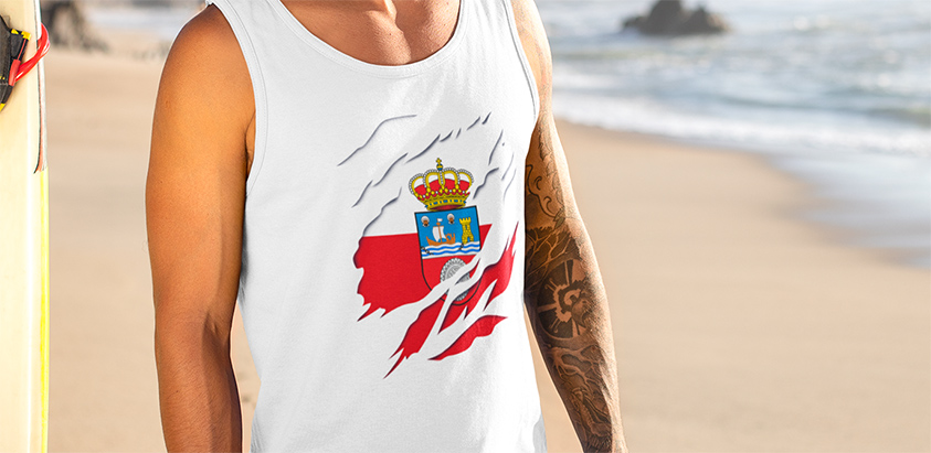 comprar camiseta bandera de cantabria camiseta sin mangas tirantes tank top 