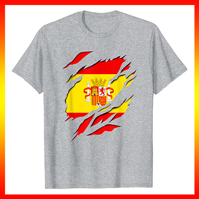 comprar online bandera de españa y escudo primera republica española manga corta t shirt