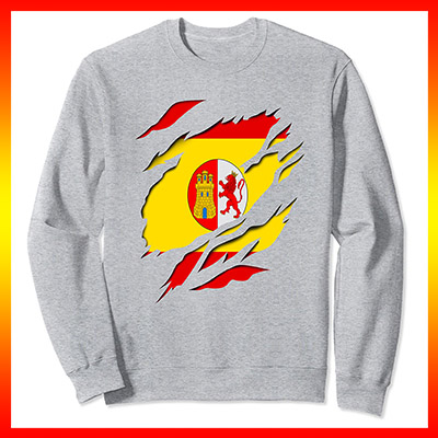 comprar online bandera de españa y escudo primera republica española sudadera manga larga sweatshirt