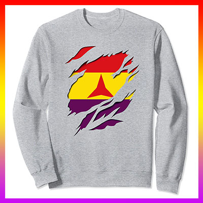 comprar online bandera republicana brigadas internacionales sudadera manga larga sweatshirt