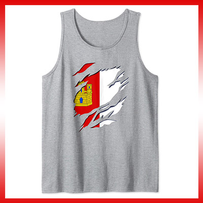 comprar online bandera y escudo castilla la mancha camiseta sin mangas tirantes tank top