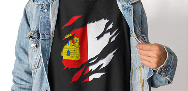 comprar online bandera y escudo castilla la mancha sudadera manga larga sweatshirt