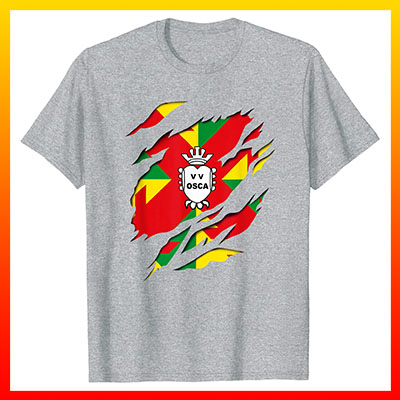 comprar en amazon bandera y escudo ciudad de huesca aragon camiseta manga corta t shirt