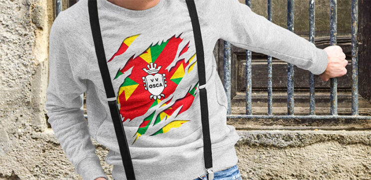 comprar en amazon bandera y escudo ciudad de huesca aragon sudadera manga larga sweatshirt