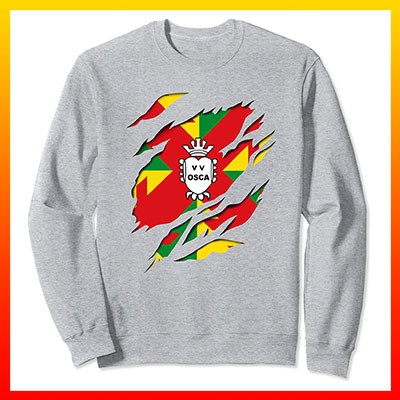 comprar en amazon bandera y escudo ciudad de huesca aragon sudadera manga larga sweatshirt