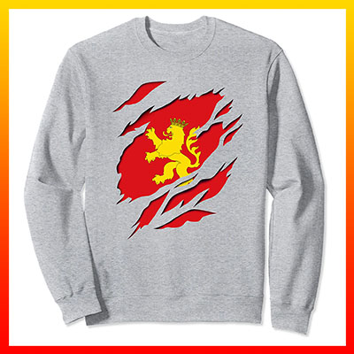 comprar online bandera y escudo ciudad de zaragoza aragon sudadera manga larga sweatshirt