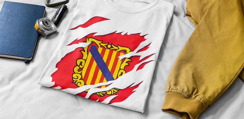 comprar en amazon camiseta bandera y escudo islas baleares manga corta t shirt hombre 