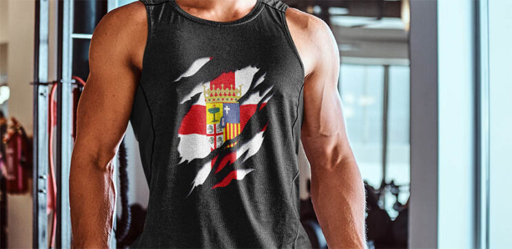 comprar en amazon bandera camiseta tirantes sin mangas zaragoza provincia