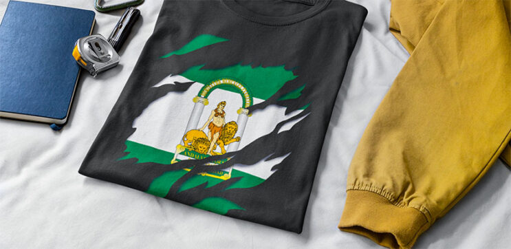 comprar online camiseta bandera de andalucia