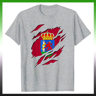 comprar en amazon camiseta manga corta bandera badajoz ciudad extremadura