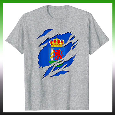 comprar online en amazon camiseta manga corta bandera de badajoz provincia de extremadura