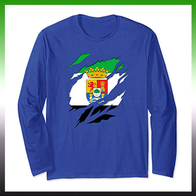 comprar en amazon camiseta manga larga bandera de extremadura