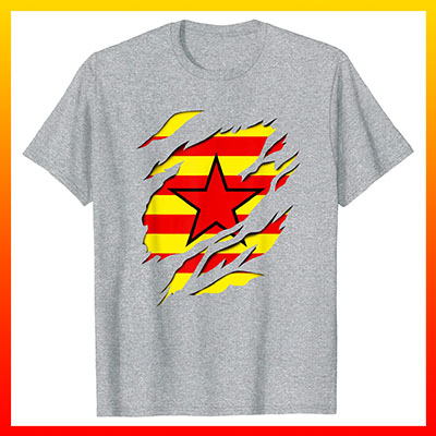 comprar en amazon bandera estrelada aragonesa aragon camiseta manga corta t shirt