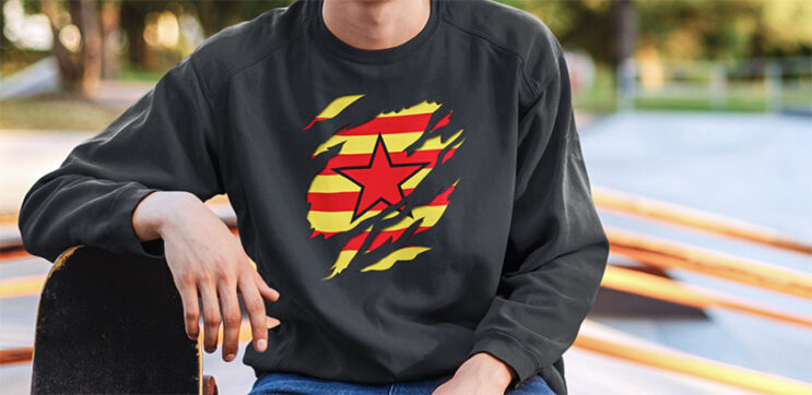 comprar en amazon estrelada aragonesa aragon sudadera manga larga sweatshirt