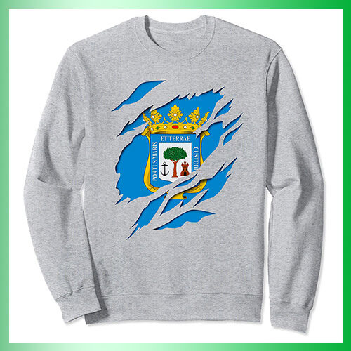 comprar en amazon sudadera bandera ciudad de Huelva Andalucia