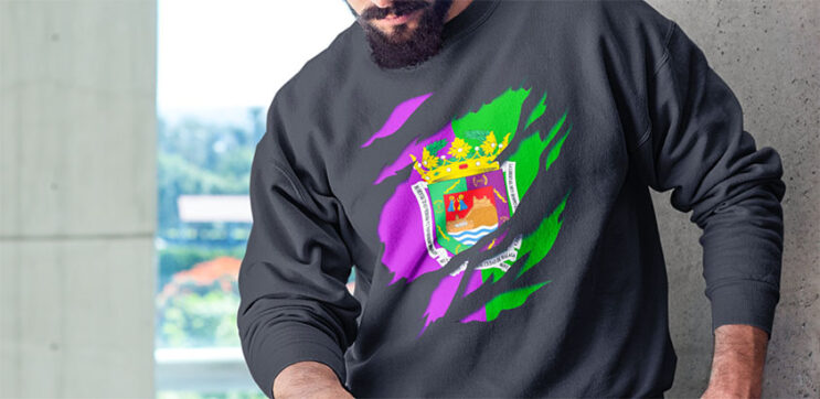 comprar online sudadera bandera de malaga ciudad andalucia