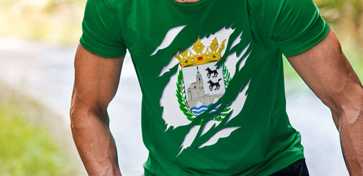 comprar amazon bandera y escudo bilbao bilbo euskadi camiseta verde manga corta t shirt hombre