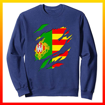 comprar amazon bandera y escudo de Castellon de la Plana sudadera manga larga