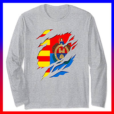 comprar amazon bandera y escudo de la ciudad de elche camiseta manga larga camisa