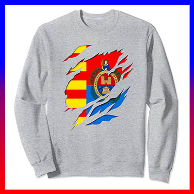 comprar amazon bandera y escudo de la ciudad de elche sudadera sweatshirt manga larga