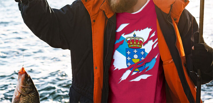 comprar en amazon camiseta bandera de Galicia - Galiza