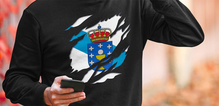 comprar en amazon sudadera bandera de Galicia - Galiza