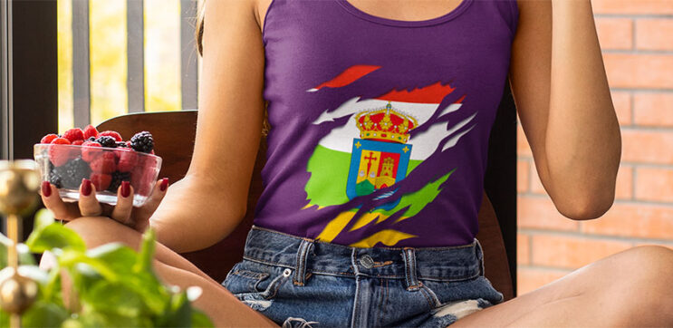 comprar en amazon camiseta tirantes bandera de la Rioja