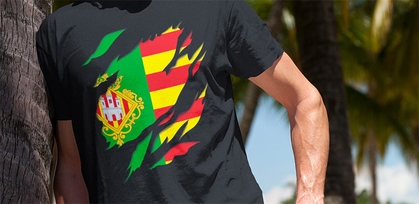 comprar amazon camiseta manga corta bandera castellon de la plana 