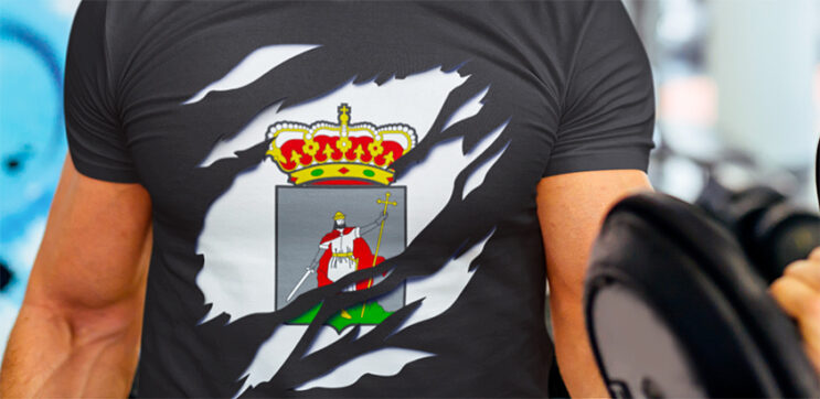 comprar en amazon camiseta manga corta bandera ciudad gijon asturias