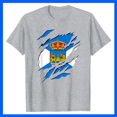 comprar amazon camiseta manga corta bandera ciudad pontevedra galicia