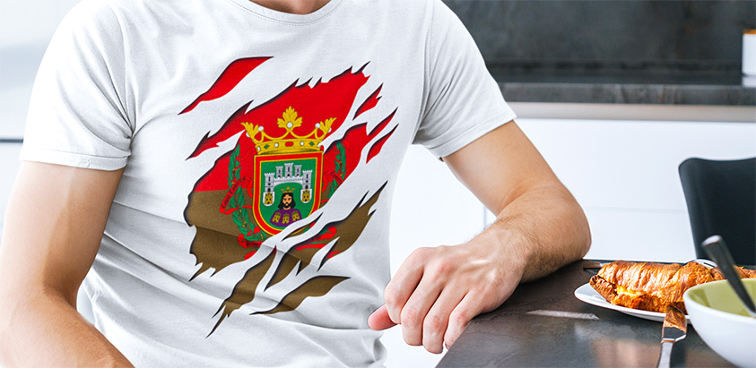 comprar en amazon camiseta manga corta bandera de burgos ciudad 