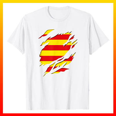 comprar amazon camiseta manga corta bandera de catalunya cataluña senyera señera